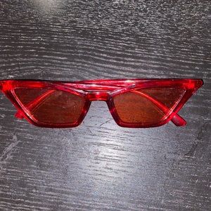 Red Cat Eye Sunglasses